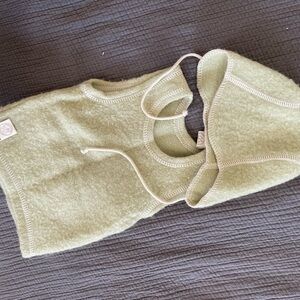 Green wool Fleece set